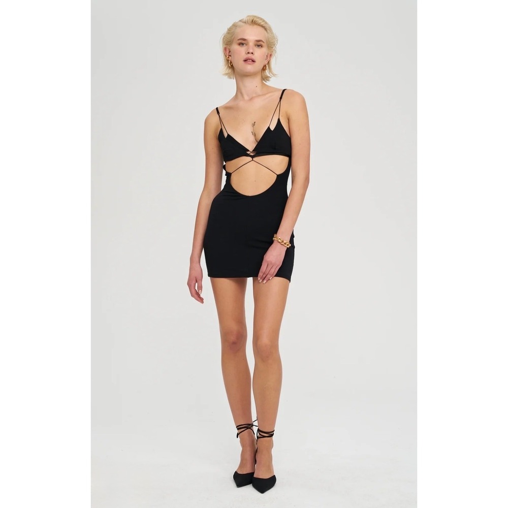 IAMNOTBASIC Larisa Cutout Mini Dress Black – Size Small – NWT